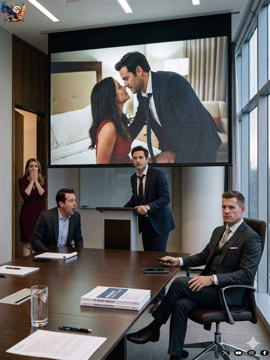 My husband’s mistress sent me their intimate video to humiliate me… so I projected it at his company’s board meeting.