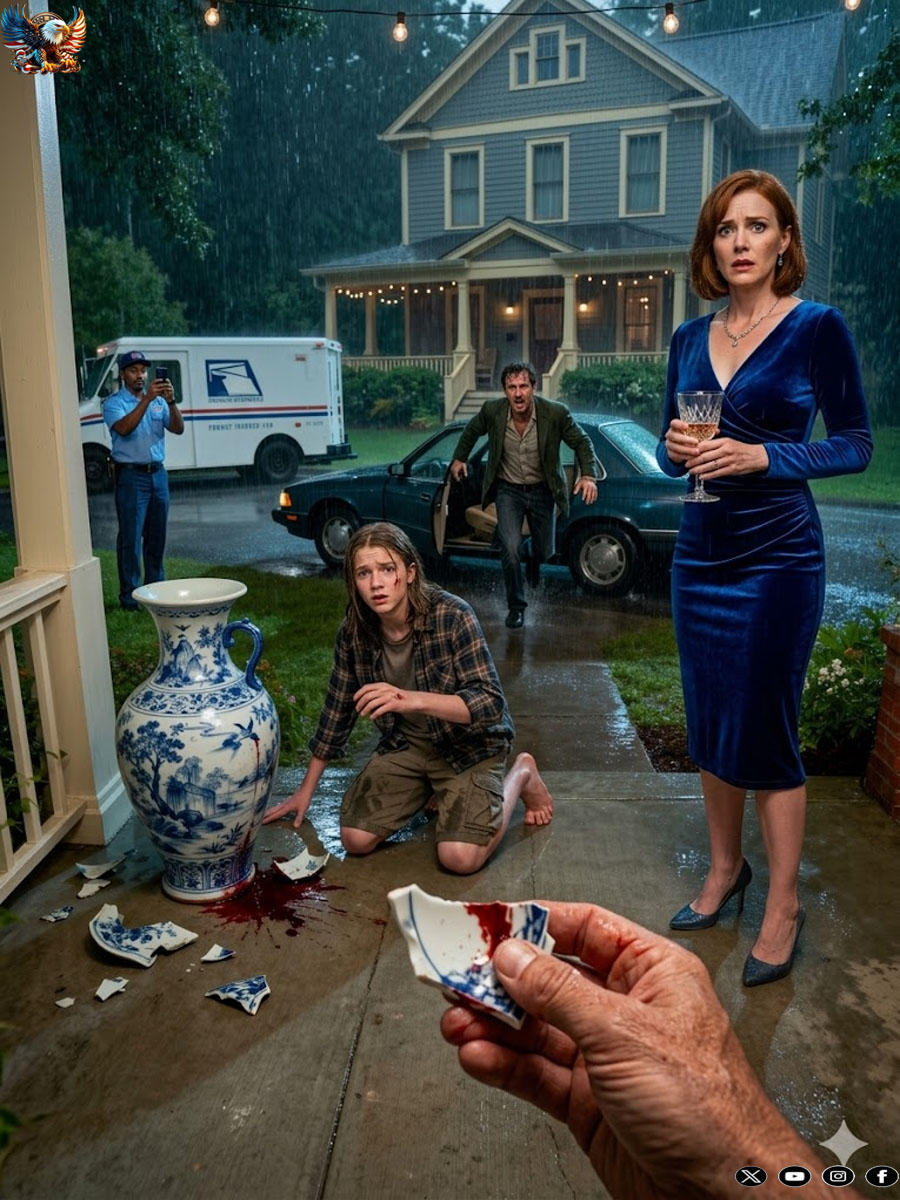 My stepmother left me out in the freezing rain, and then my father’s car arrived.