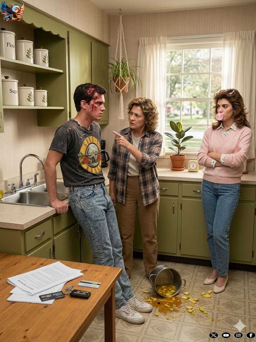 The family dinner ended in embarrassment when he laid out on the table the car papers, the store papers, and a signature he never made; from that moment on, no one could continue pretending to be innocent.