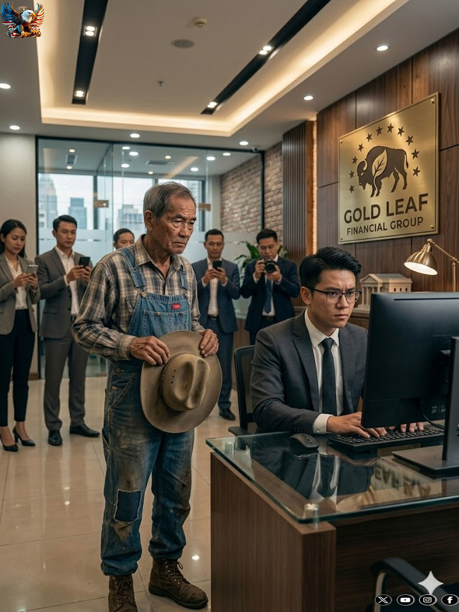 He mocked his dirty boots in front of everyone and bet him “double his pennies”… what this humble farmer did the next day made the whole bank tremble.