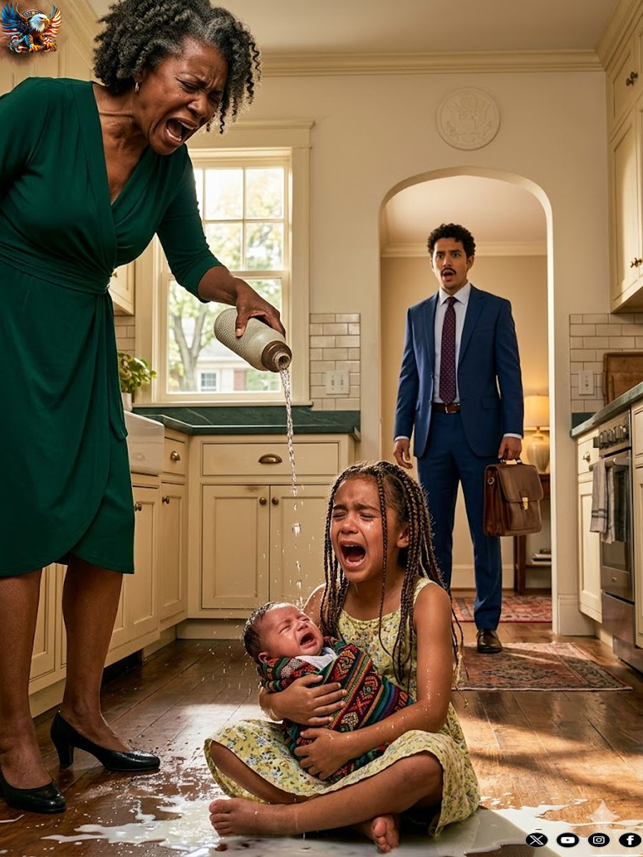 His daughter trembled as she pleaded, “Please… don’t hurt us anymore.”