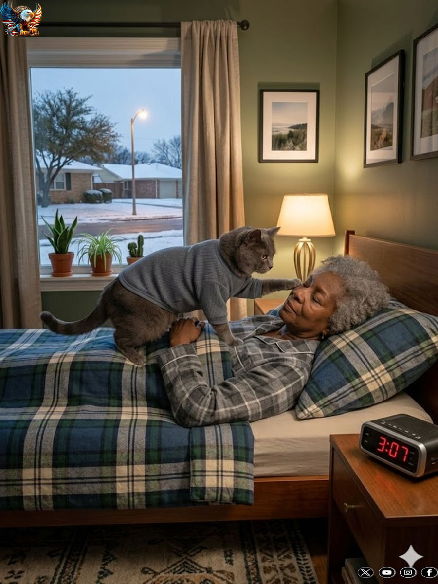 The cat would wake its owner up every night and force her to go sleep on the sofa. She complained of insomnia, until one day she got tested.
