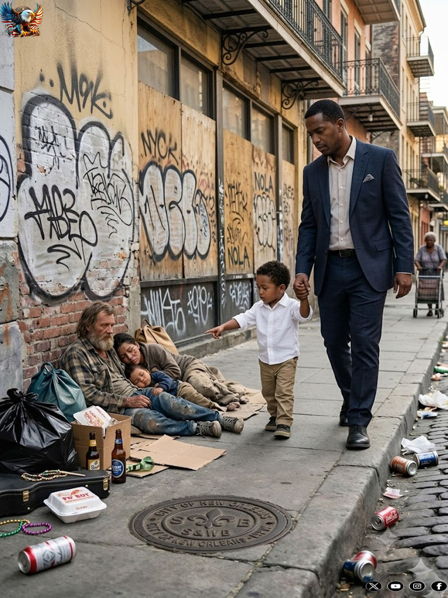 “Dad, stop the car!” he shouted, panic in his voice. “Those kids digging through the trash… they’re just like me.”