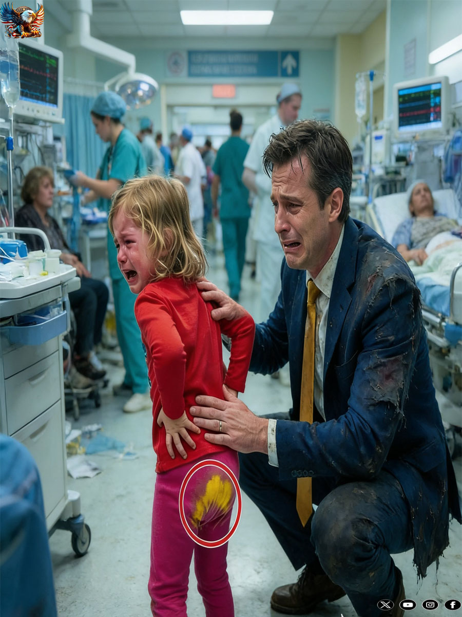 After returning from a trip with her mother, the little girl would not stop crying…
