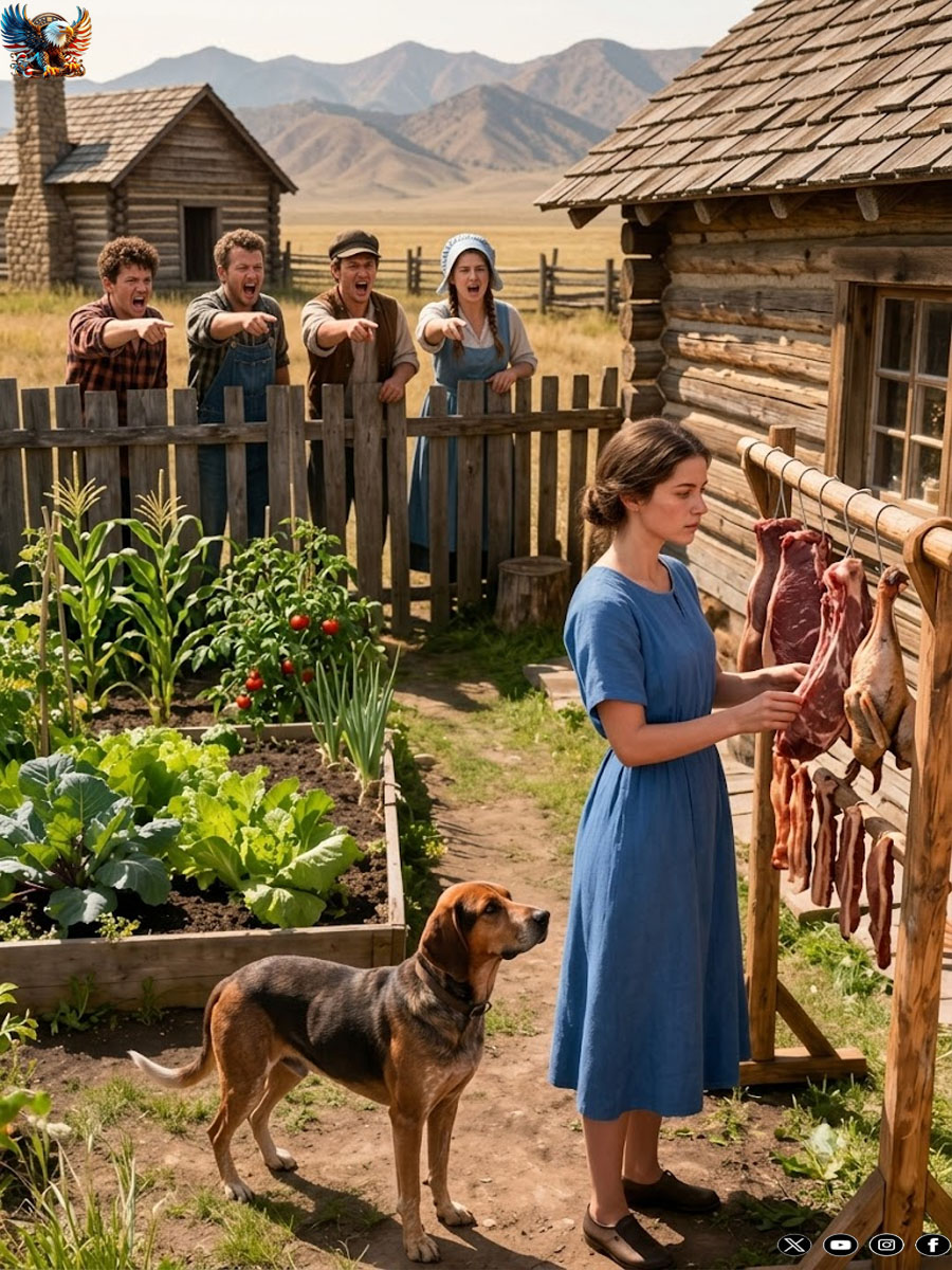 The settlers laughed at the widow for drying food all summer — until the valley was cut off… They laughed at her the first time they saw apples glistening on her roof like pieces of gold. The men stood outside the general store in Ashaow Valley, squinting up at the ridge where a lonely cabin clung to the hillside. The summer sun was hot and steady, warming the pines and drying the dust on the street.