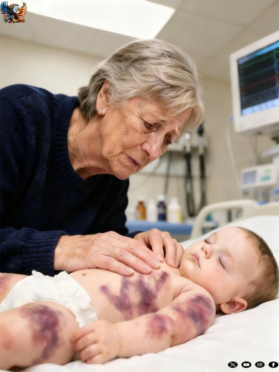 My son and his wife asked me to watch their two-month-old baby while they went shopping. But no matter how much I held him or tried to calm him down, he wouldn’t stop crying inconsolably. I immediately sensed something was wrong. When I lifted his clothes to check his diaper… I froze. There was something there… something unimaginable. My hands were shaking. I grabbed him and ran straight to the hospital.