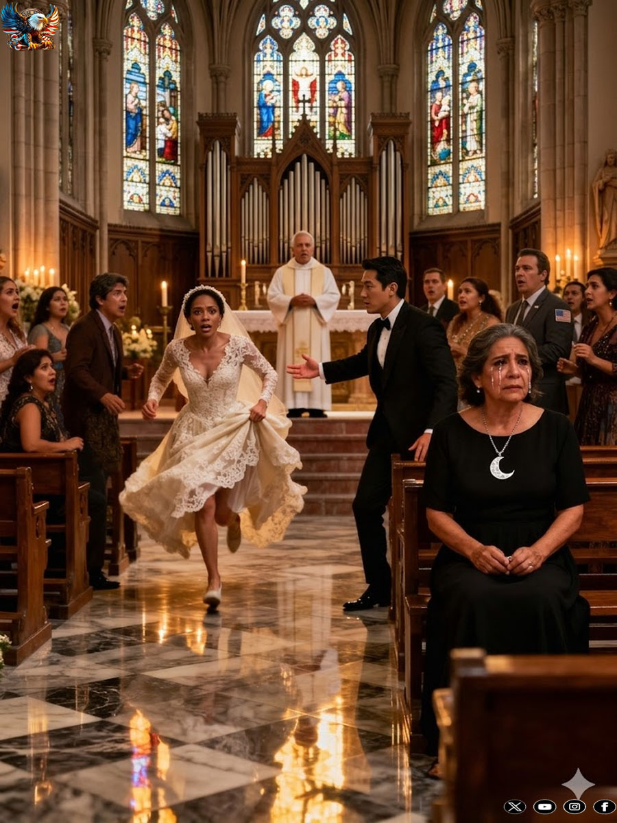 The bride fled the altar upon seeing a woman in the front row… no one imagined who she really was