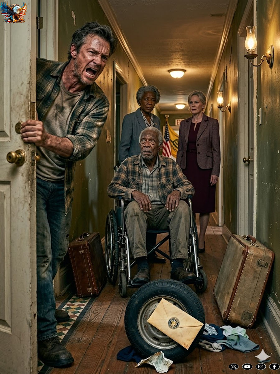 ‘He’s Your Problem Now!’ My Dad And Stepmom Left My Wheelchair-Bound Grandfather At My Door With Two Suitcases And Said Like He Was Something They Could Just Drop Off And Forget, Right After He Signed Over His House To Them. I Didn’t Have Space, I Didn’t Have Money, But I Took Him In Anyway, Because …