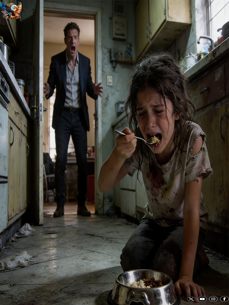 A millionaire finds his daughter eating the dog’s food… and is horrified to discover why…