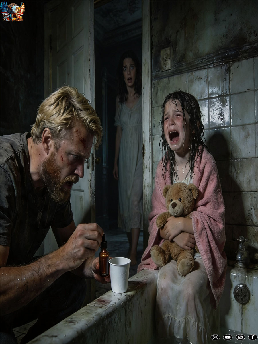 My five-year-old daughter always bathed with my husband. They would stay in there for over an hour every night. When I finally asked her what they were doing, she burst into tears and said, “Daddy says I can’t talk about bath games.” The next night, I peeked through the crack in the bathroom door… and ran for my phone.