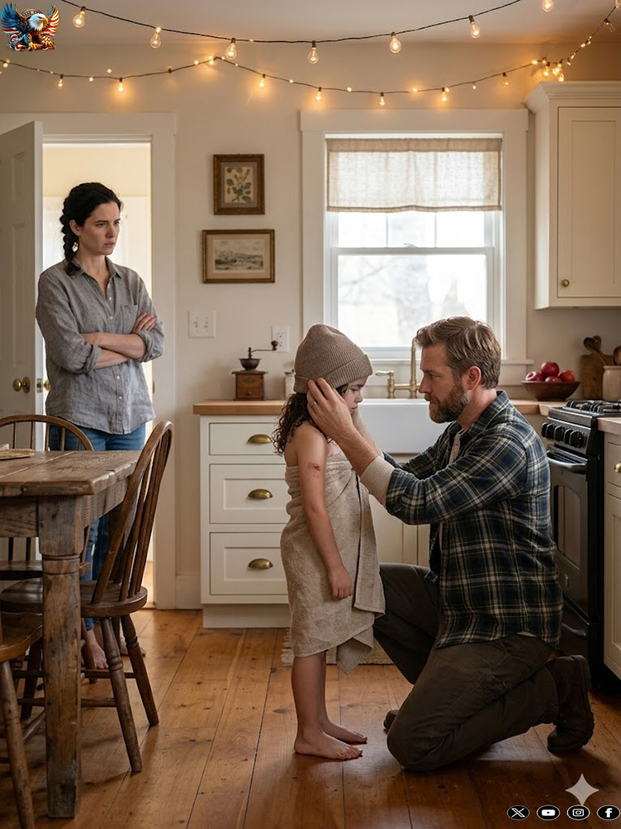 My daughter never said a word whenever her stepfather bathed her… until the day I came home early— and what I saw froze me where I stood.