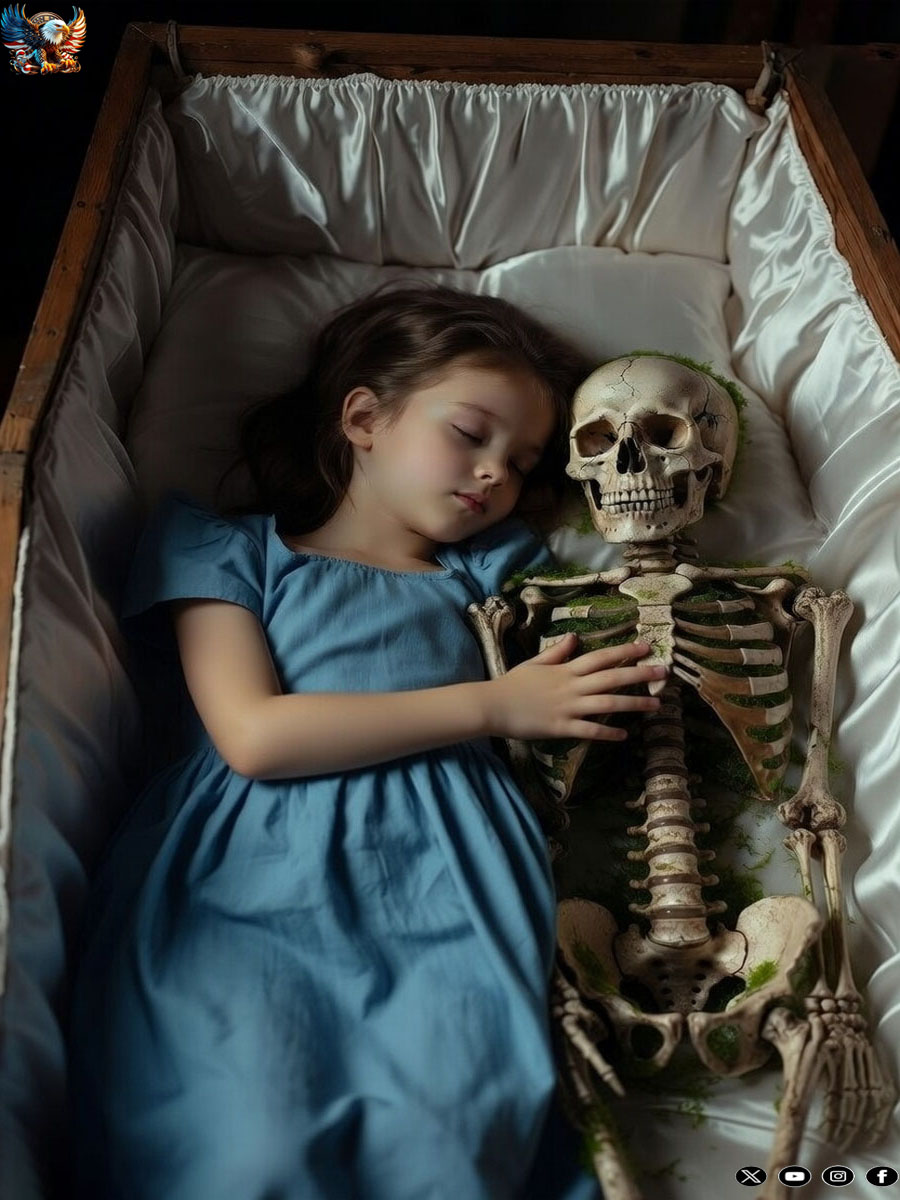 SHE BEGGED TO BE BURIED EMBRACING HER MOTHER’S SKELETON… BUT WHEN HER FATHER LOOKED INSIDE THE COFFIN, HE DISCOVERED SOMETHING THAT TURNED THE FUNERAL INTO A NIGHTMARE.