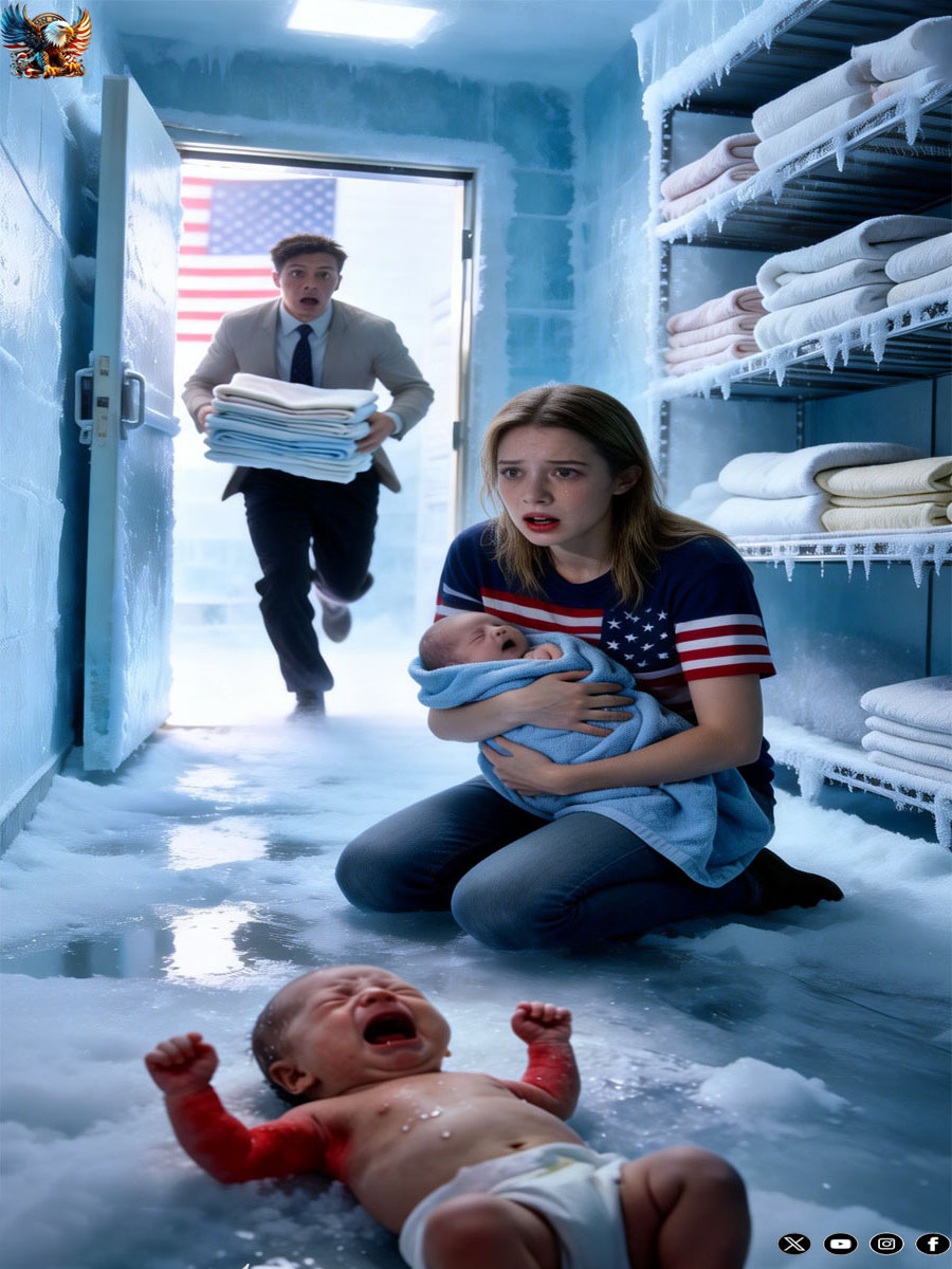 A husband locked his pregnant wife inside a deep freezer… she went into labor with twins, and the only person who saved her was her sworn enemy.