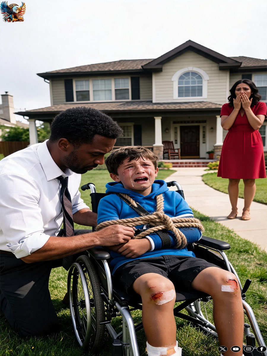 “Dad… I’m sorry. I wasn’t good.” When I walked into my house and found my twelve-year-old son tied to his wheelchair, I thought I had stepped into a nightmare. I had no idea the truth waiting behind that moment would be far worse.