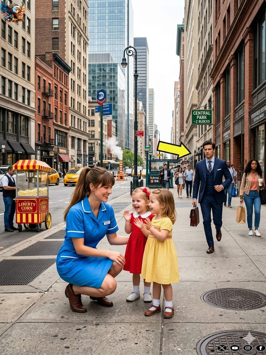 The concierge spent an hour with the lost twins… the millionaire father arrived and saw the scene and was…