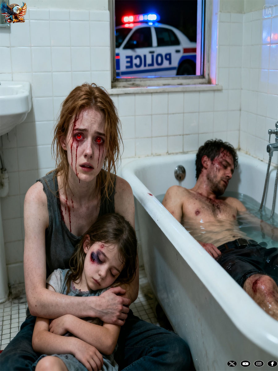 My 5-year-old daughter spent over an hour in the bathroom with my husband… When I asked her why, she stayed silent, so I went to see what was going on and what I saw made me call the police.