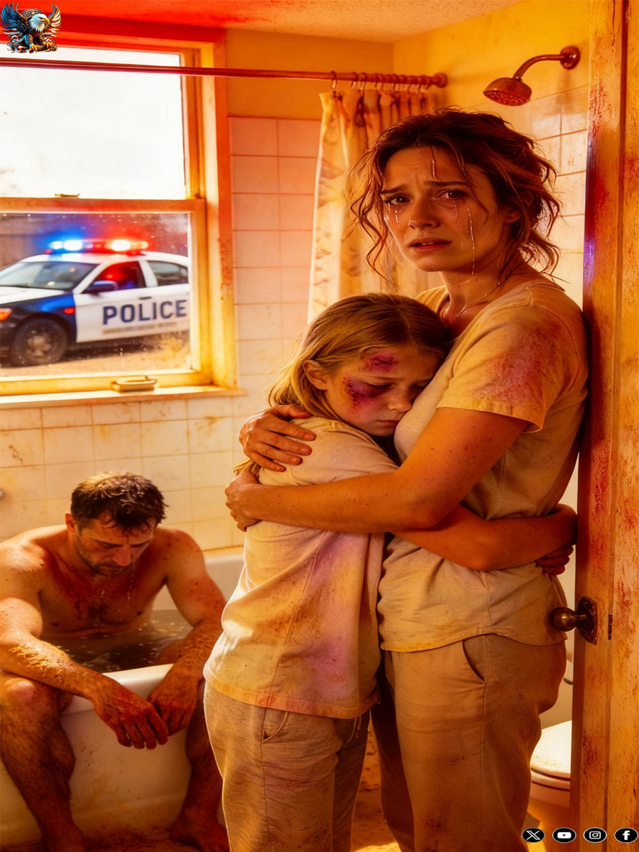 My 5-year-old daughter took baths with my husband. She always stayed in there for more than an hour. I asked her, “What are you doing in there?” She looked down with tears in her eyes, but didn’t answer. The next day, I secretly peeked into the bathroom and immediately ran to the police.
