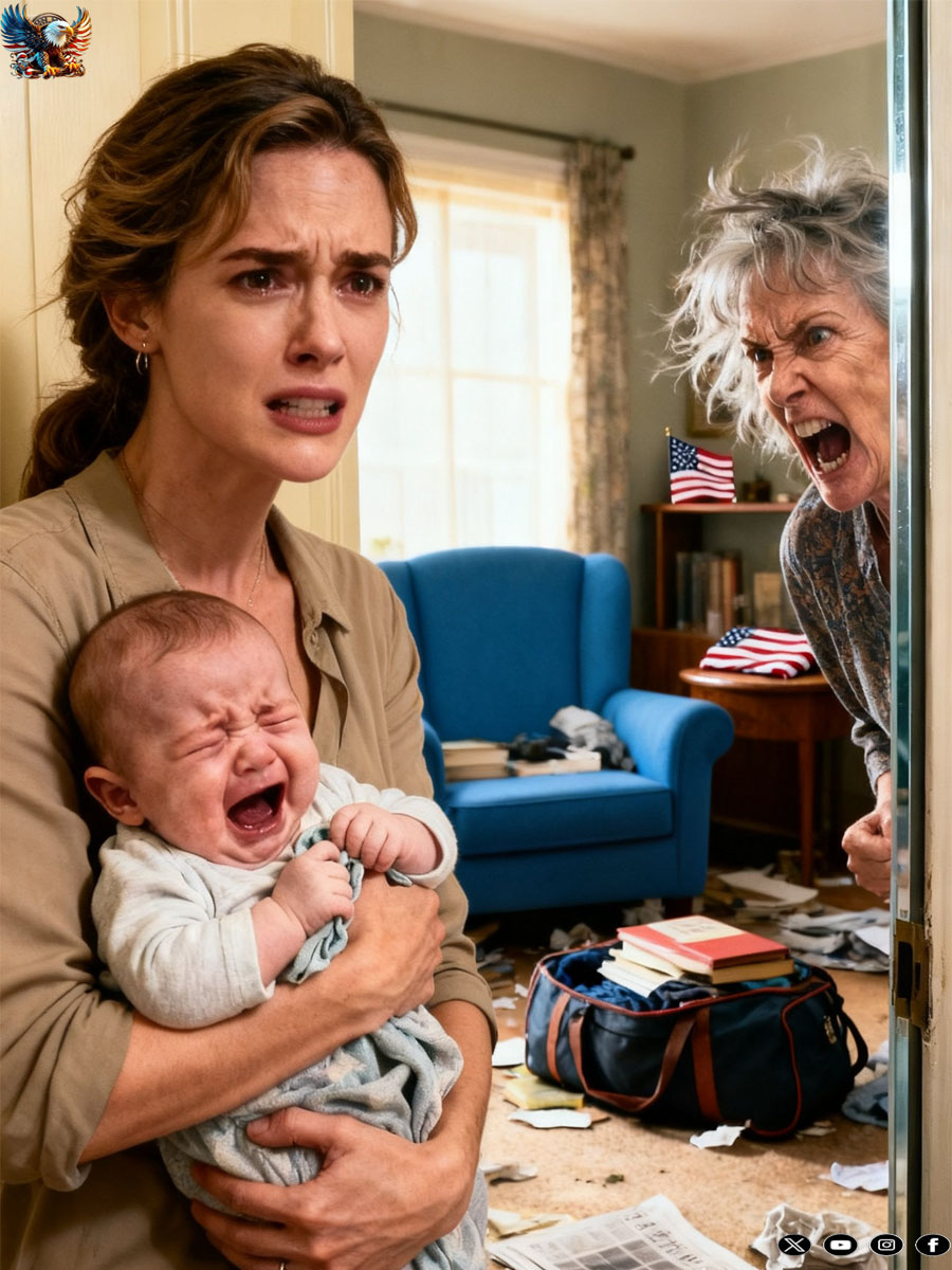 ‘YOU’RE HOLDING THE BABY WRONG, FEEDING WRONG, LIVING WRONG,’ MY MOTHER-IN-LAW LECTURED WITHOUT GETTING UP FROM COUCH. ‘BUT AT LEAST I CHANGE THE LOCKS PROPERLY,’ I SMILED WHEN SHE WENT OUT TO BUY BREAD….