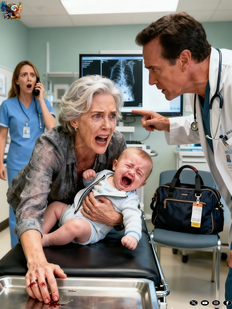 My son’s wife dropped off my grandson, her hands shaking as she said, “He’s just fussy.” But his screams weren’t normal. I lifted his onesie and saw his tiny back covered in black bruises.