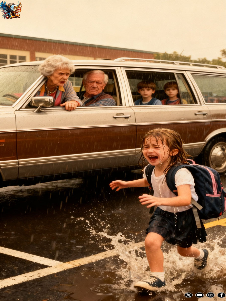 At school pickup, my parents