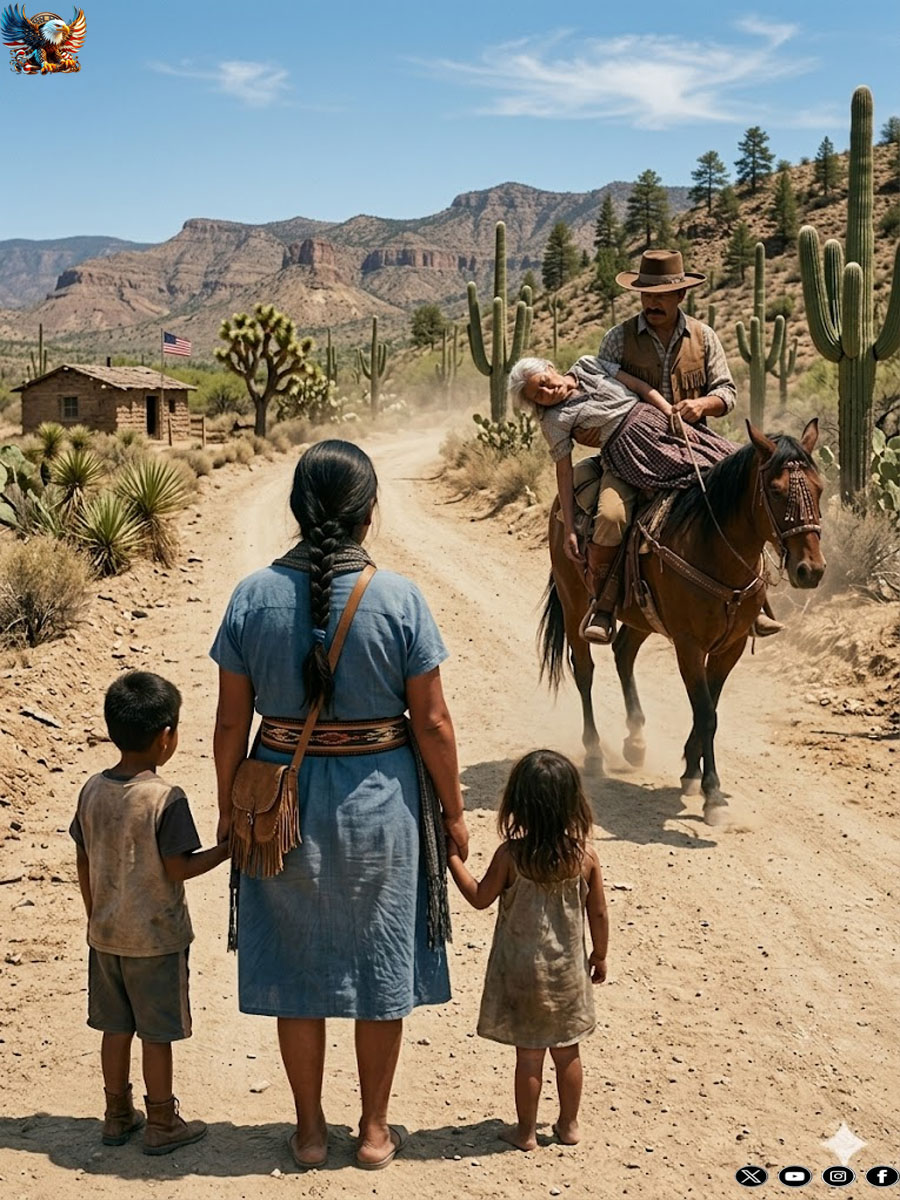 The widow saw a rider carrying a desperate old woman | What she discovered changed everything.