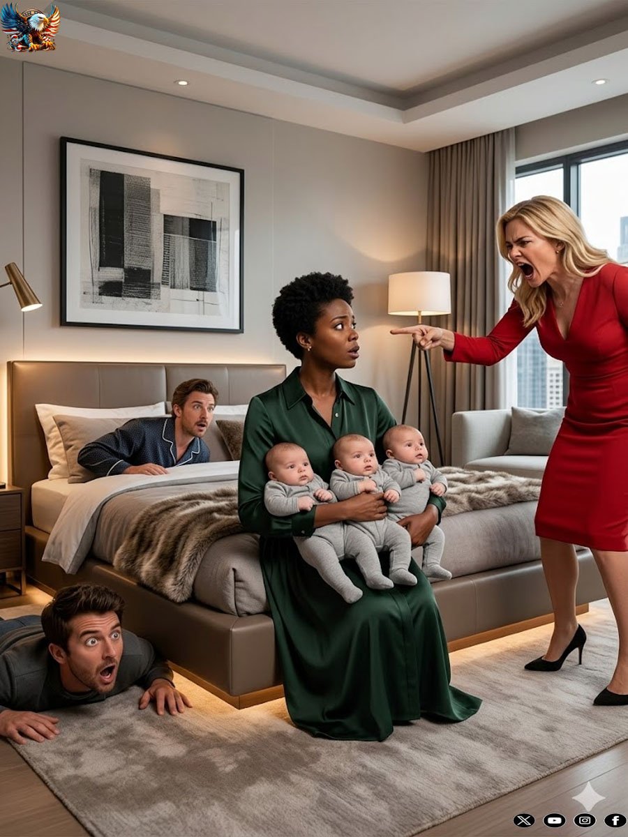 A wealthy widower hid under the bed to test his girlfriend and their triplets…