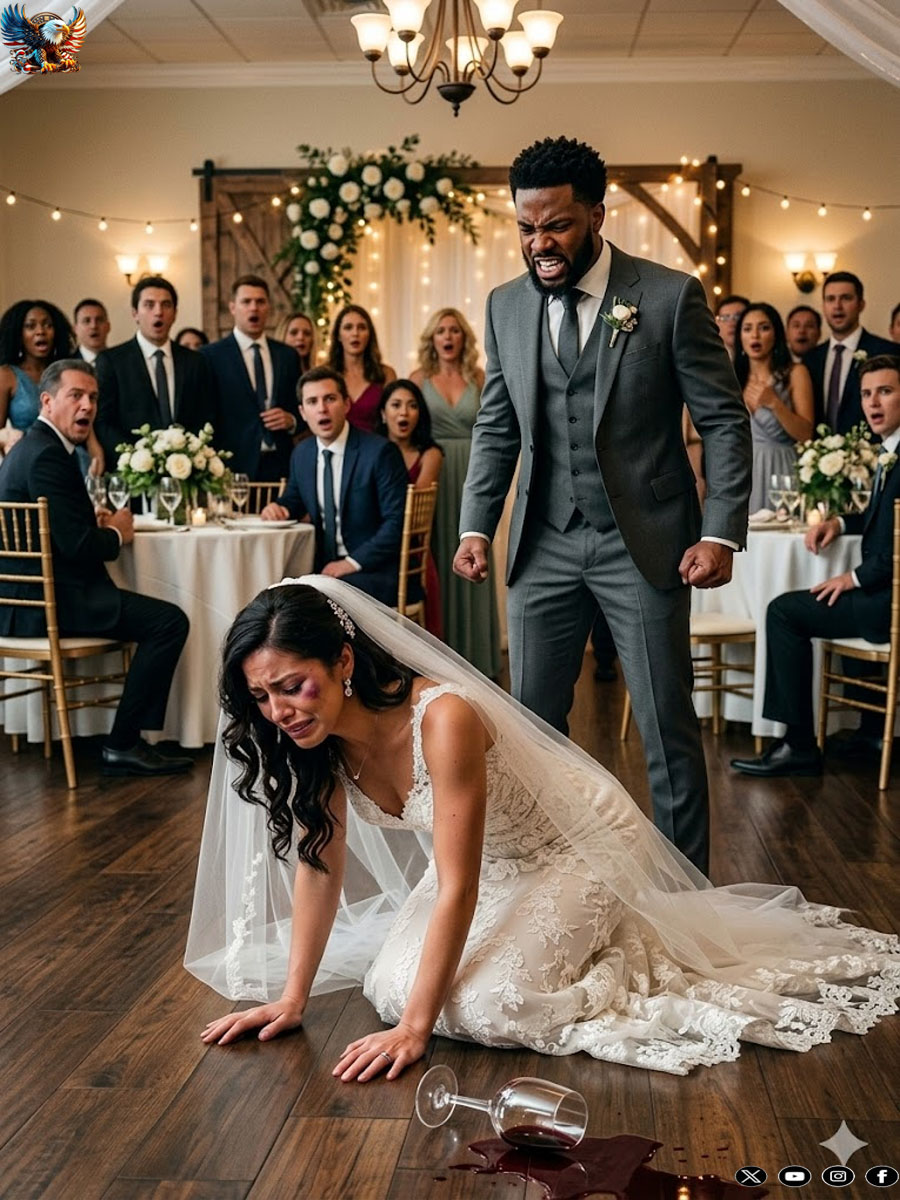 On my wedding day, my father was stunned when he saw the bruises on my face. “My dear daughter… who did this to you?” he asked, his voice trembling. My fiancé just smiled. “Just falling on wet marble.” The atmosphere froze. Then my father turned back, cold as steel. “This wedding is over,” and so is your family.