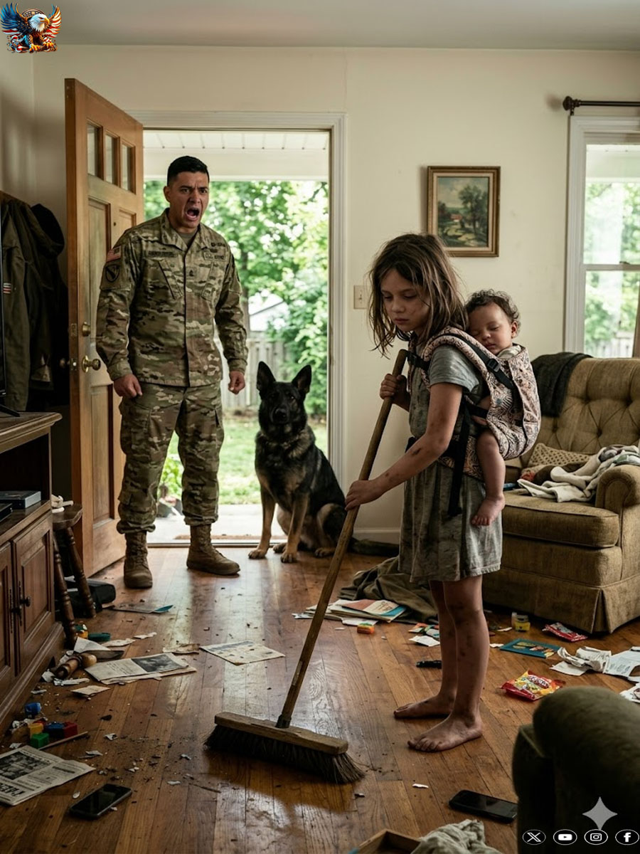 After four years of war, I returned to find my house a silent, ruined mess. My blood froze when I saw my nine-year-old daughter, Emily, standing barefoot in the mud, clutching her little brother. “Where’s your mother, Emily?” I asked hoarsely. She didn’t cry; she only whispered, “She said the army was slow in paying Dad’s death benefits, so she sold everything and left with a new husband because we were a ‘useless burden’ that reminded her of a dead man.” My grief instantly turned into rage, and I would come to reclaim everything she had stolen.
