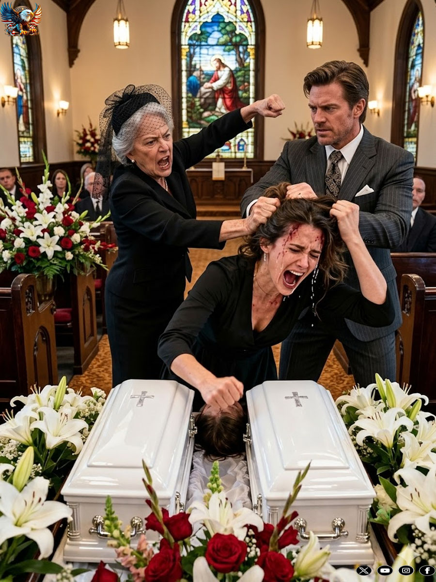 At my twin baby’s funeral