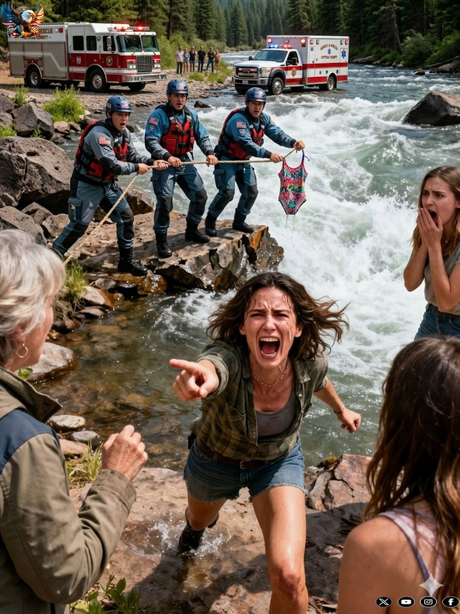 My mom and sister took my 4-year-old son to the river during a family camping trip…