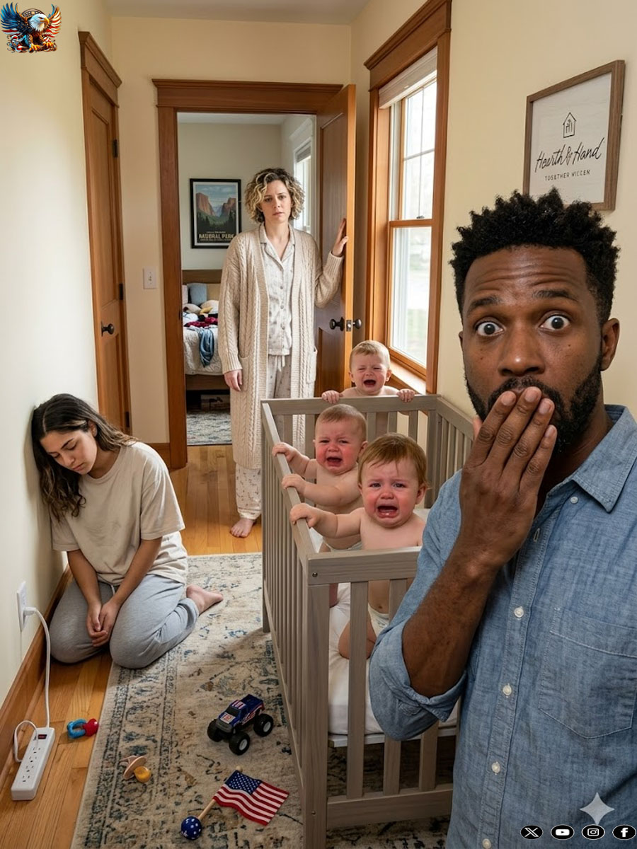 I canceled my private trip after a hidden camera captured my triplets screaming from behind a locked room. Outside the door, my fiancée calmly whispered “Be quiet, or you won’t eat tonight …”