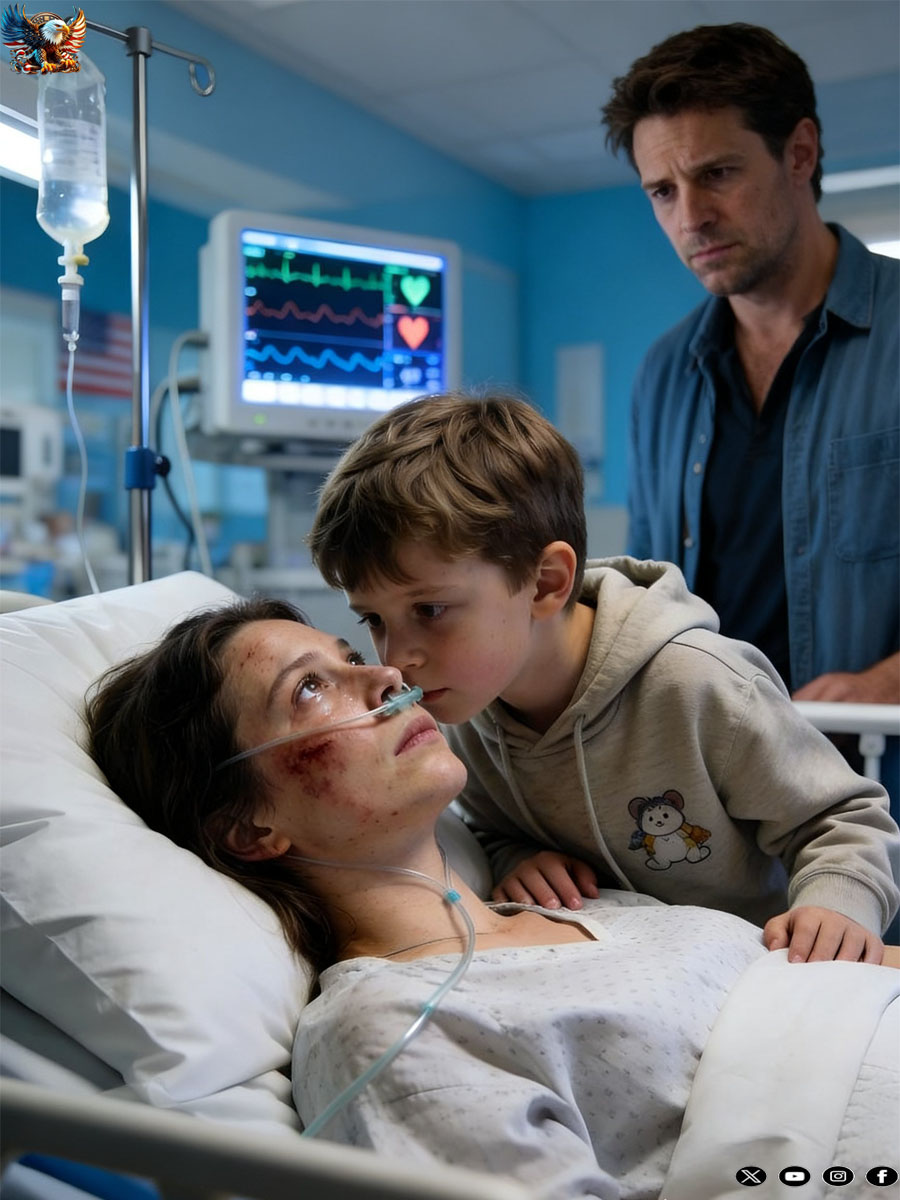 I woke up from the coma and heard my son whisper, “Don’t open your eyes”… my husband and my own sister were waiting for me to d!e so they could take everything.
