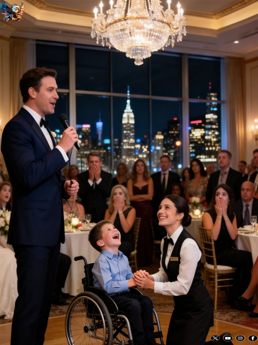 ‎I Took My Disabled Son to a 5-Star Restaurant, Expecting Pity and Judgment, but When a Waitress Bowed Before His Wheelchair and Asked Him to Lead Her in a Dance, the Entire Room Fell Silent, and What Happened Next Shattered My Billionaire Heart Forever