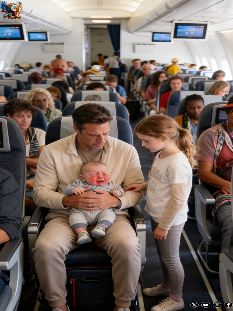 The Billionaire’s Baby Wouldn’t Stop Crying on a Flight—Until a Quiet Girl from Economy Did Something No One Expected