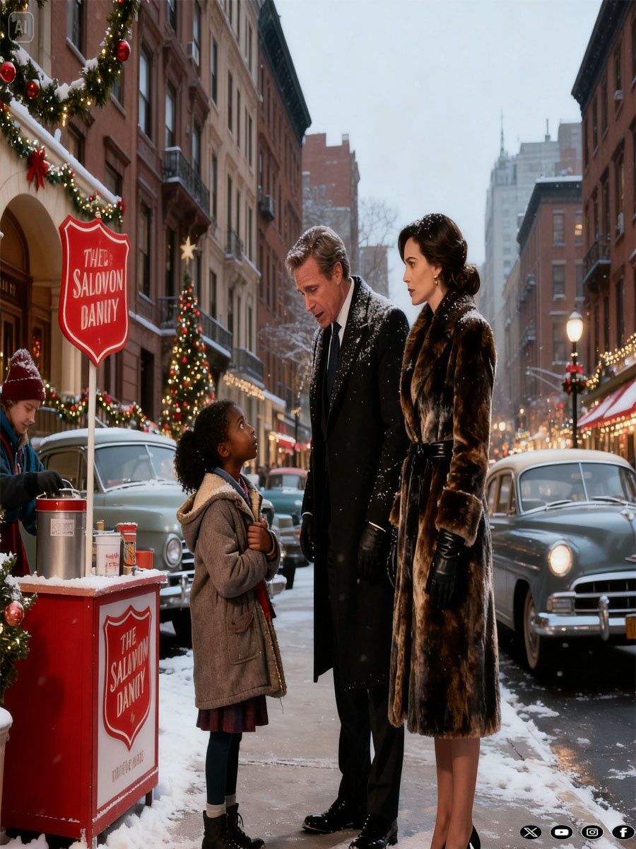 A Black Girl Asked a Billionaire for a Warm Coat — What She Said Next Left Him Speechless !
