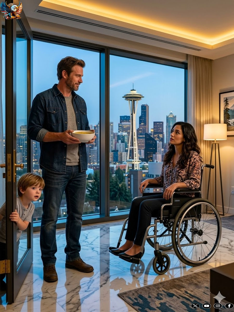 Everyone Avoided the Paralyzed Billionaire Next Door — Until a Broke Single Dad Knocked With a Bowl !