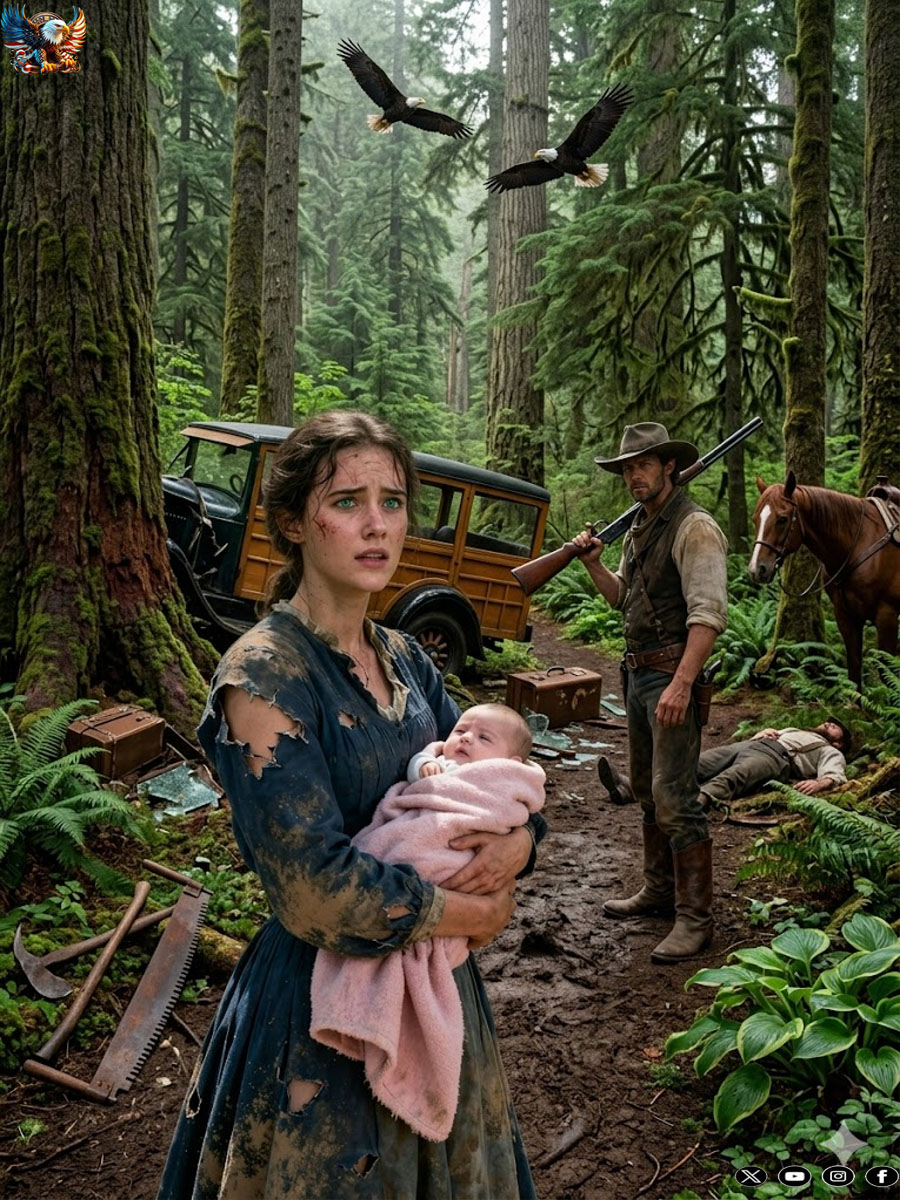 The Cowboy Found Her Holding a Baby Not Her Own, She Said “I Couldn’t Leave Her” !