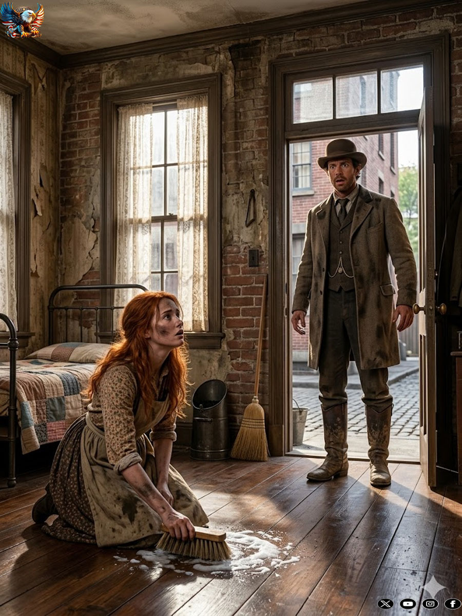 The Ranch Foreman Saw Her Scrubbing His Floors, He Said “Stop, You’re Not My Servant” !