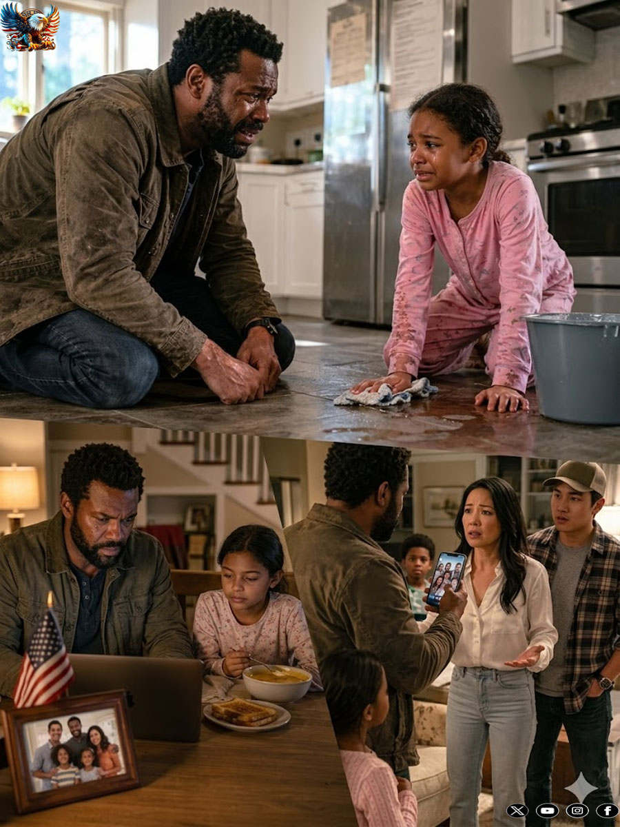 I came home from a work trip two days early and found my 8-year-old daughter home alone, scrubbing the kitchen floor “as punishment.” my wife had taken their “real” daughter to an amusement park. I didn’t yell. I didn’t cry. I just…