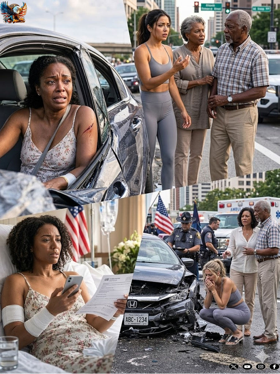 My parents saw me bleeding, trapped under shattered glass after the crash. My mom yelled, “Her class starts in 6!” my dad didn’t even flinch ” She can crawl out!”. My sister stepped over me in lululemons, and what they didn’t know was…