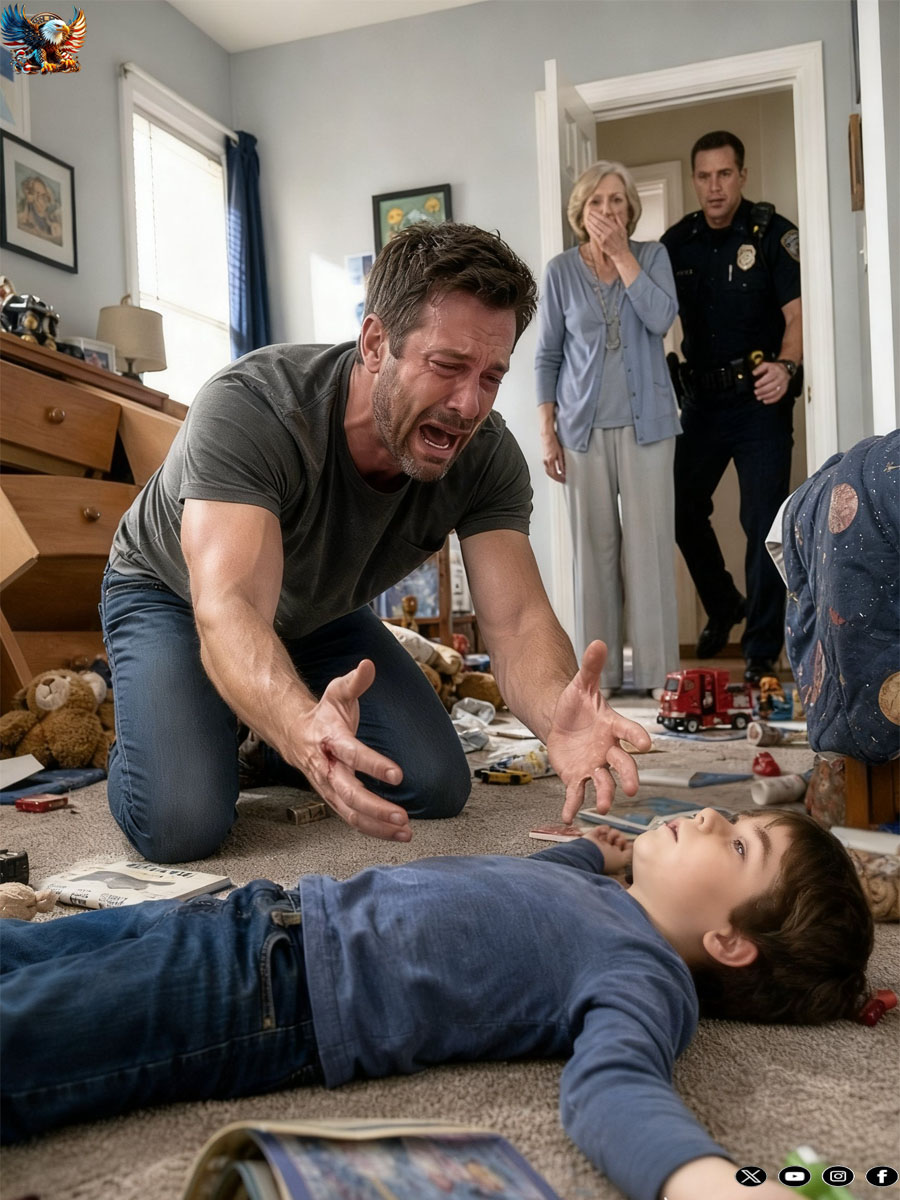 I went to pick up my 5-year-old son from my mother-in-law’s house, but his favorite toy was lying broken on the front step. No one answered the door, so I called the police. When the officer came out, he said, “Sir, you’re not going to like this.” I asked, “What happened?” He said, “Your son is already…