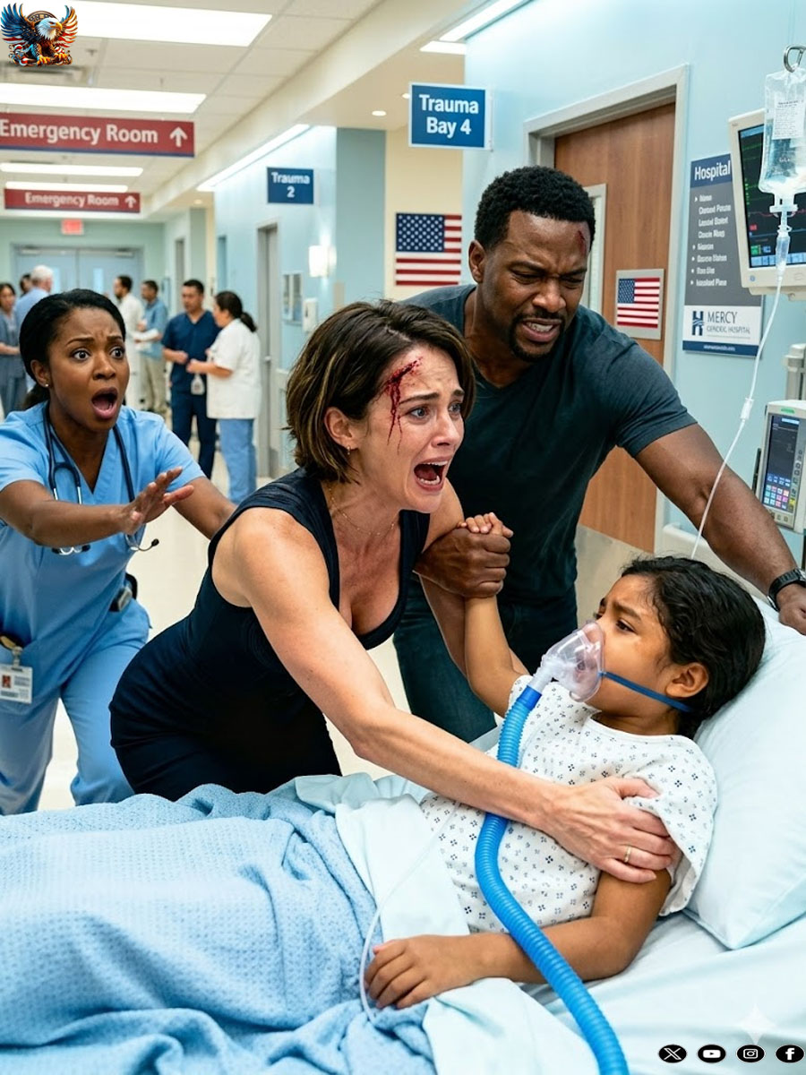 My 10-year-old Daughter Collapsed At School And I Rushed To The Hospital Alone. As I Sat Trembling Beside Her, A Nurse Approached Panicked. “Ma’am, Call Your Husband Right Now! He Needs To Get Here Immediately!” “What? Why…?” “No Time To Explain. Just Hurry!” With Shaking Hands, I Grabbed My Phone. When My Husband Arrived…