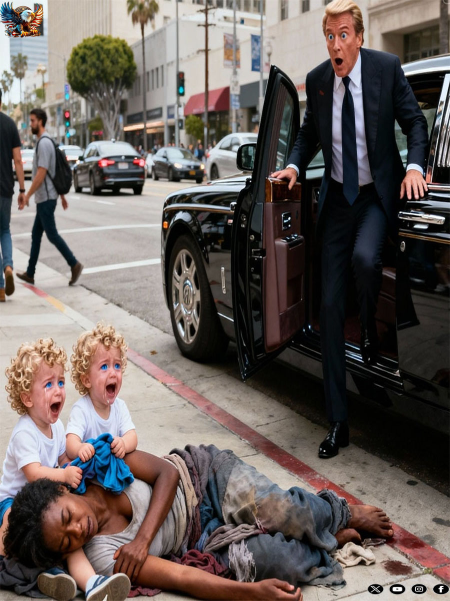 A homeless mother collapsed on the sidewalk — until a billionaire stopped and realized the twins looked exactly like him