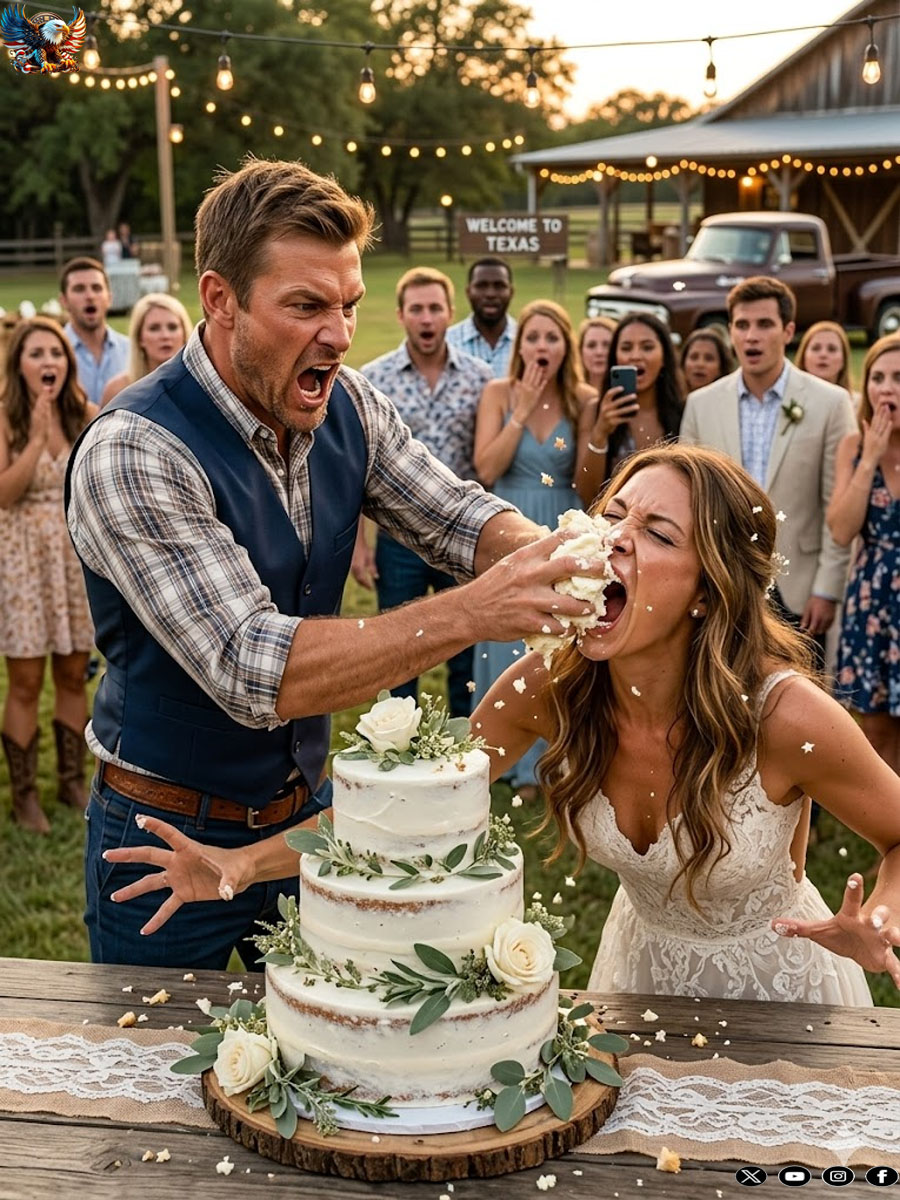 At my wedding reception, my new husband thought it would be hilarious to grab my head and shove my face straight into our cake.