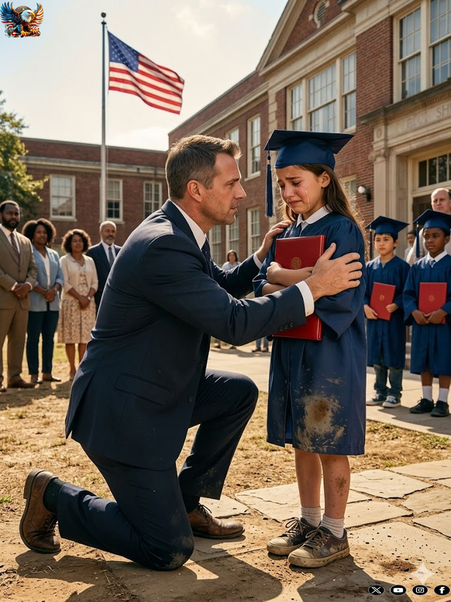 On graduation day, a young orphan approached a billionaire with a trembling question: “Would you pretend to be my dad — just for today?” What followed brought an entire auditorium to tears.
