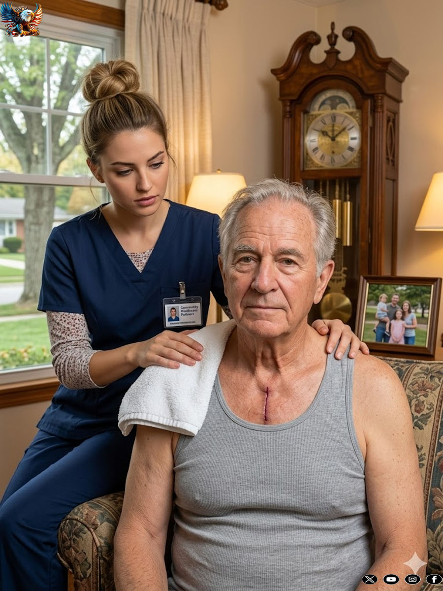 I was bathing my father-in-law, unable to move, when I took off his shirt and froze: I remembered my husband’s warnings before we traveled and finally understood why he was always afraid of me entering his father’s room…