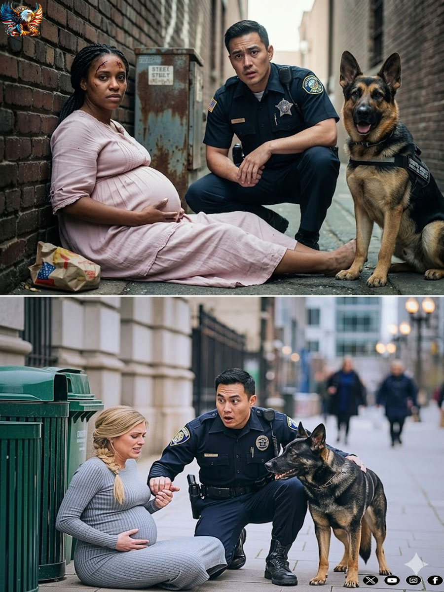 K9 Dog Saved Pregnant Woman in the Street—What His Officer Partner Did Next Made Her Husband Cry