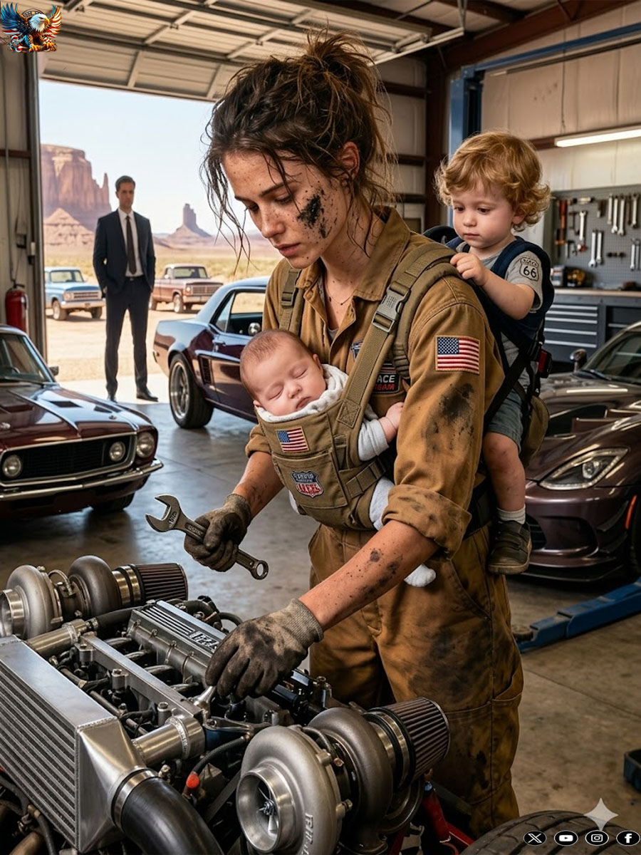 Nine Experts Refused to Repair His $3 Million Bugatti Engine, But When He Walked Into My Humble Garage and Saw Me With My Baby in My Arms, the Miracle No One Expected Happened.