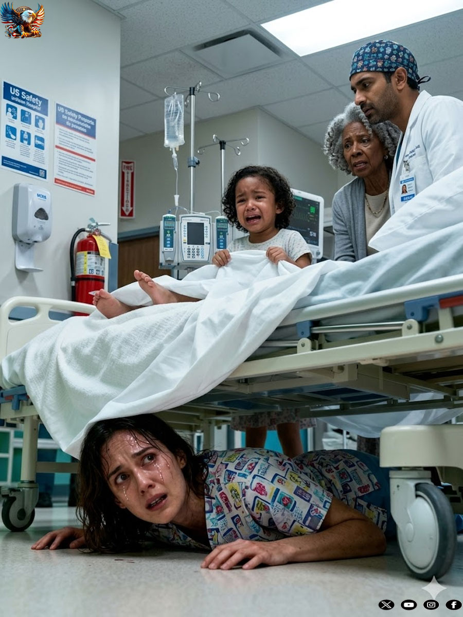 My daughter told me to hide under the hospital bed… right after I gave birth.