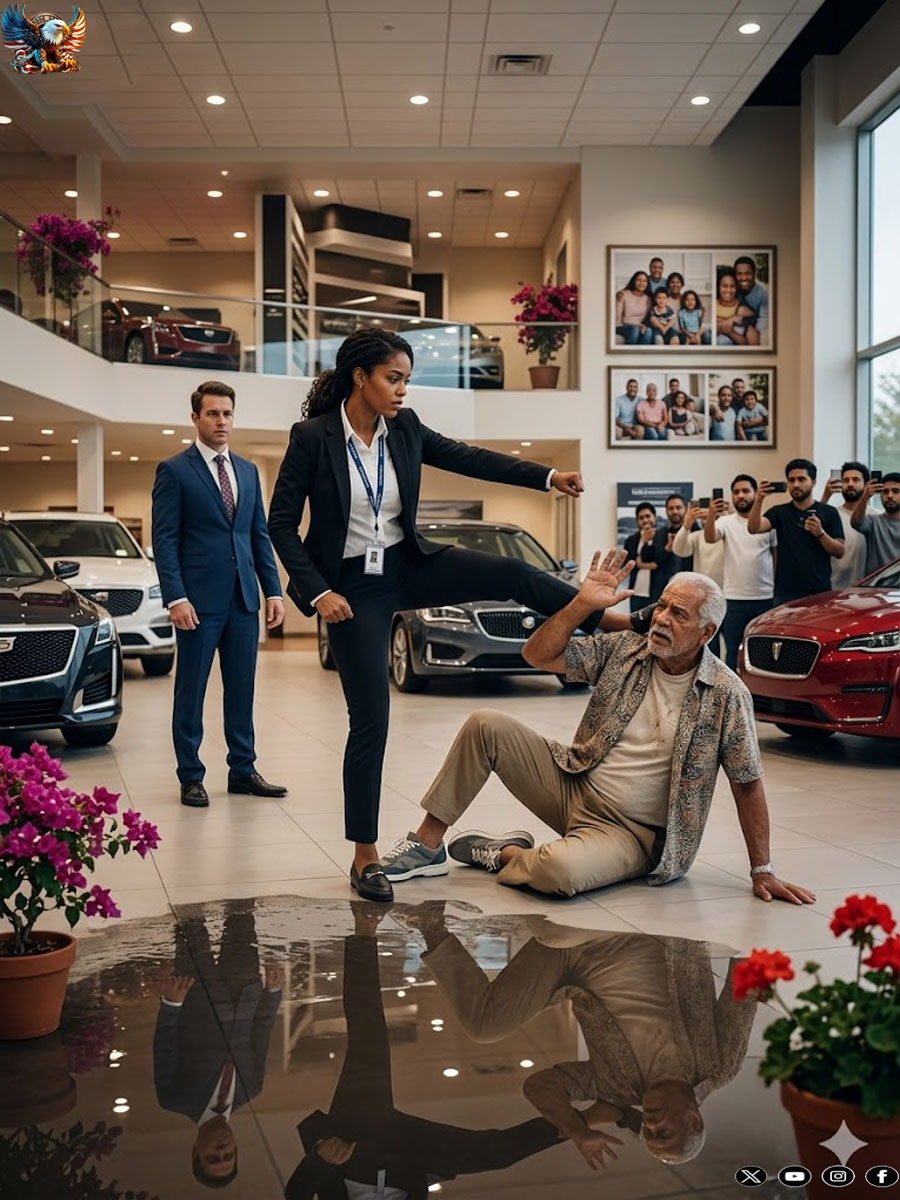 The shop owner’s father came to the showroom to buy a car… but they turned him away because they thought he was poor… but when the truth was revealed, everyone was shocked.